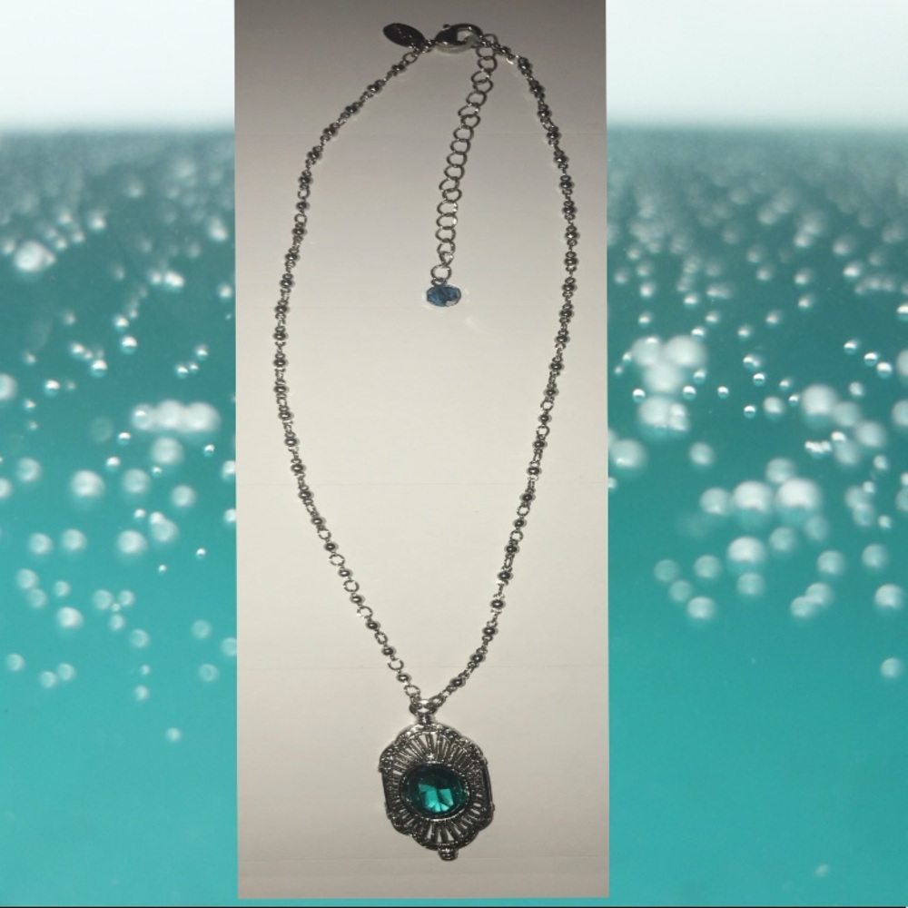 2028 Necklace (BEAUTIFUL CLEAR TURQUOISE STONE)